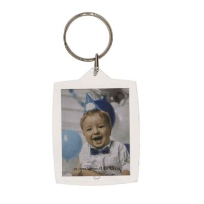 2 Fotoğraflı Akrilik Anahtarlık 3,5X4,5 Cm. - Acrylıc Keyring For Two Passport Photo - 1