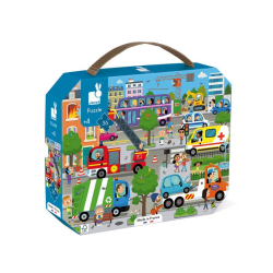 36 Parça Puzzle Şehir - Janod