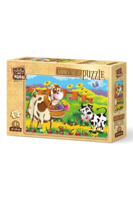 Art Kids Romantik İnek 25 Parça Ahşap Puzzle - 1
