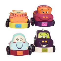 B Toys 4'lü Çek Bırak Araba Seti 12 Ay Üzeri - 1