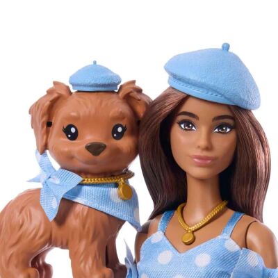 Barbie Twinning Bebek ve Köpek Oyun Seti JFP38 - 3