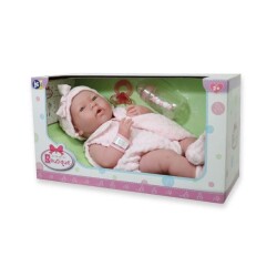 Berenguer Gerçekçi Yenidoğan Oyuncak Kız Bebek 38 cm ve Örme Battaniye - 2