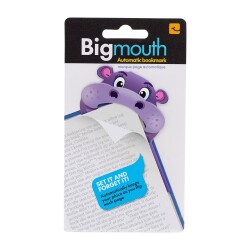 Bigmouth Bookmark Hippo - Kocaağız Kitap Ayracı Hippo - Thinking Gifts