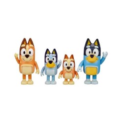 Bluey 4'lü Figür Set - Bluey ve Ailesi - 1
