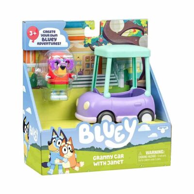 Bluey Büyükannenin Arabası ve Janet Figürü - 1