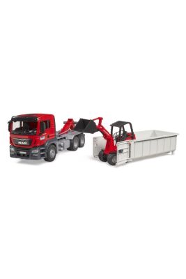 Bruder Man Tgs Damperli Kamyon & Schaffer Yükleyici - 4