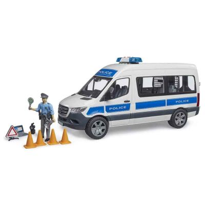 Bruder MB Sprinter Polis Minibüsü Figür ve Aksesuarları - 1