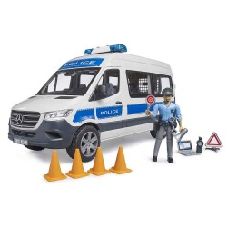 Bruder MB Sprinter Polis Minibüsü Figür ve Aksesuarları - 2