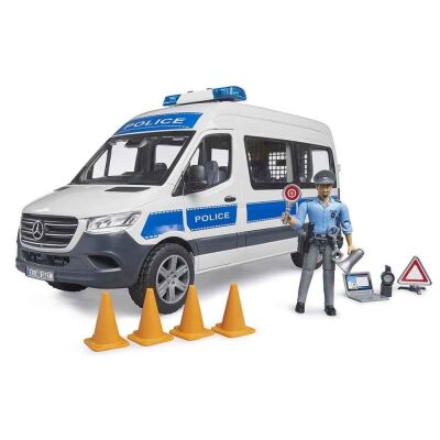 Bruder MB Sprinter Polis Minibüsü Figür ve Aksesuarları - 2
