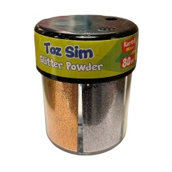 Bu Bu Yıldızlı Kalpli Pul Toz Sim Standı 80 Gr 6lı - Bu Bu