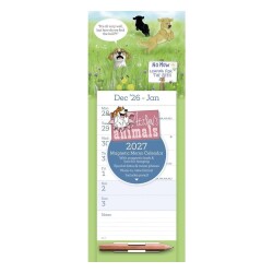 Carousel Calendars Alison's Animals 2027 Mıknatıslı Haftalık Buzdolabı Takvimi - Carousel Calendars