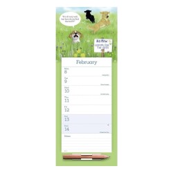 Carousel Calendars Alison's Animals 2027 Mıknatıslı Haftalık Buzdolabı Takvimi - 2