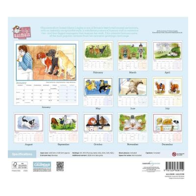 Carousel Calendars Alison's Animals 2027 Spiralli Duvar Takvimi - 3