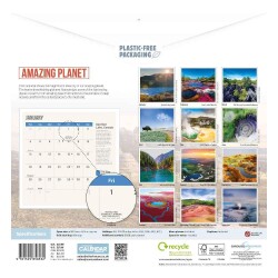 Carousel Calendars Amazing Planet 2027 Aylık Duvar Takvimi - 2