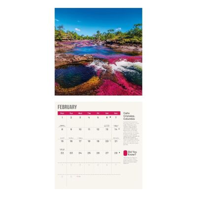 Carousel Calendars Amazing Planet 2027 Aylık Duvar Takvimi - 3