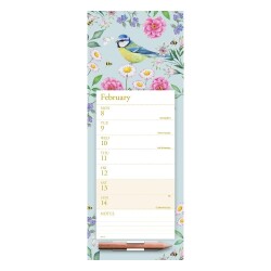 Carousel Calendars Aurelia Blue Tit 2027 Mıknatıslı Haftalık Buzdolabı Takvimi - 3