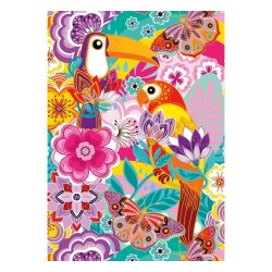 Carousel Calendars Car Pintos Birds, Butterflies & Flowers A5 Çizgili Sert Kapak Defter - 2