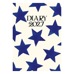 Carousel Calendars Emma Bridgewater Blue Star A6 2027 Haftalık Ajanda - Carousel Calendars