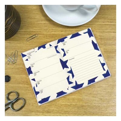 Carousel Calendars Emma Bridgewater Blue Star A6 2027 Haftalık Ajanda - 2