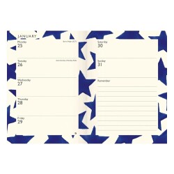 Carousel Calendars Emma Bridgewater Blue Star A6 2027 Haftalık Ajanda - 3