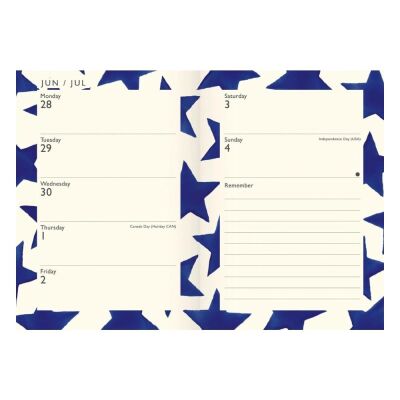Carousel Calendars Emma Bridgewater Blue Star A6 2027 Haftalık Ajanda - 4