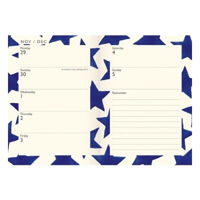 Carousel Calendars Emma Bridgewater Blue Star A6 2027 Haftalık Ajanda - 5