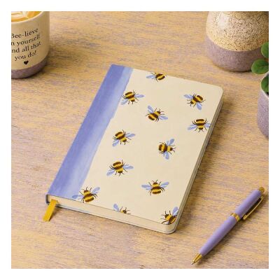 Carousel Calendars Emma Bridgewater Bumblebee Arılı A5 Çizgili Sert Kapak Defter - 3