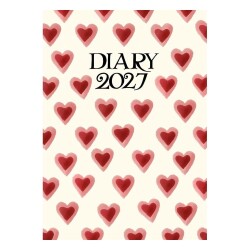 Carousel Calendars Emma Bridgewater Double Hearts A6 2027 Haftalık Ajanda - Carousel Calendars