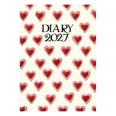 Carousel Calendars Emma Bridgewater Double Hearts A6 2027 Haftalık Ajanda - 1