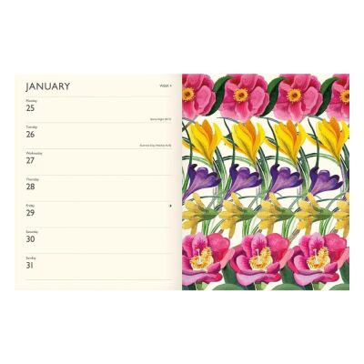 Carousel Calendars Emma Bridgewater Flowers Deluxe 2027 Sert Kapak Haftalık Ajanda - 3