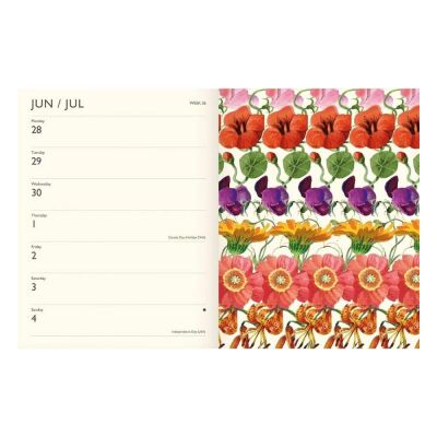 Carousel Calendars Emma Bridgewater Flowers Deluxe 2027 Sert Kapak Haftalık Ajanda - 5