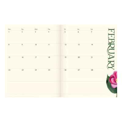 Carousel Calendars Emma Bridgewater Flowers Deluxe 2027 Sert Kapak Haftalık Ajanda - 6