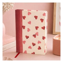 Carousel Calendars Emma Bridgewater Pink Hearts A5 Çizgili Sert Kapak Defter - 3
