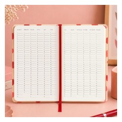 Carousel Calendars Emma Bridgewater Pink Hearts A5 Çizgili Sert Kapak Defter - 5