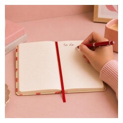 Carousel Calendars Emma Bridgewater Pink Hearts A5 Çizgili Sert Kapak Defter - 7