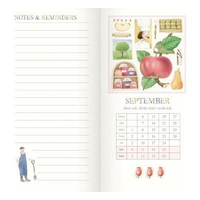 Carousel Calendars Garden Days 2027 Slim Haftalık Ajanda - 2