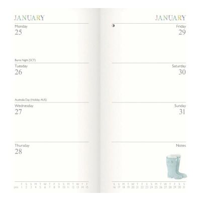 Carousel Calendars Garden Days 2027 Slim Haftalık Ajanda - 5