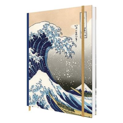 Carousel Calendars Hokusai The Great Wave A5 Çizgili Sert Kapak Defter - 1
