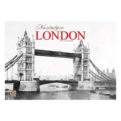 Carousel Calendars Nostalgic London A4 2027 Aylık Duvar Takvimi - Carousel Calendars