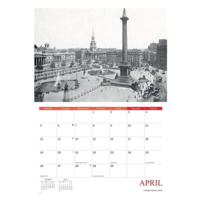 Carousel Calendars Nostalgic London A4 2027 Aylık Duvar Takvimi - 2