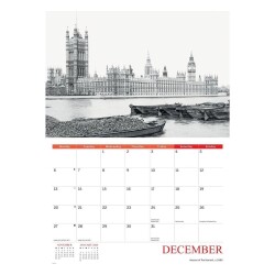 Carousel Calendars Nostalgic London A4 2027 Aylık Duvar Takvimi - 5