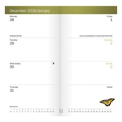 Carousel Calendars Royal Botanic Gardens Kew 2027 Slim Haftalık Ajanda - 2