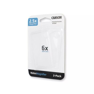 Carson 6X Spot Lensli 2.5X Cep Büyüteci 2'Li Paket - 2