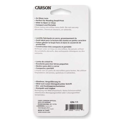 Carson Cepli 4X Büyüteç - 2 inç - 2