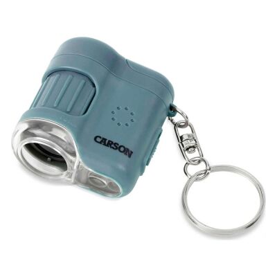 Carson LED ve UV Işıklı Cep Mikroskobu 20x Mavi - 1