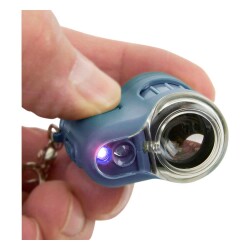 Carson LED ve UV Işıklı Cep Mikroskobu 20x Mavi - 4