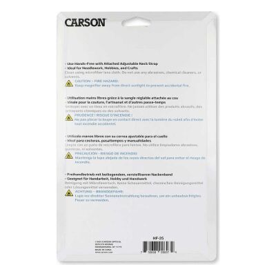 Carson Magnifree Hands-Free 2X Büyüteç (3.5X Spot Lensli) - 4.3 inç - 2