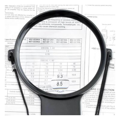 Carson Magnifree Hands-Free 2X Büyüteç (3.5X Spot Lensli) - 4.3 inç - 3
