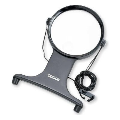 Carson Magnifree Hands-Free 2X Büyüteç (3.5X Spot Lensli) - 4.3 inç - 4