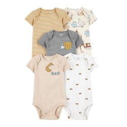 Carters Layette Erkek Bebek Body Çoklu Paket 1T008910 - Carters